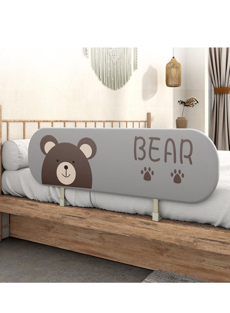 Arabest Bed Rail for Toddlers - (1 Pack 1.8 m) Toddler Bed Rails with Double Child Lock, Bed Rail for Baby Kids with Pattern, Infants Height Adjustment Guardrail for Queen Size Bed  - Image 2