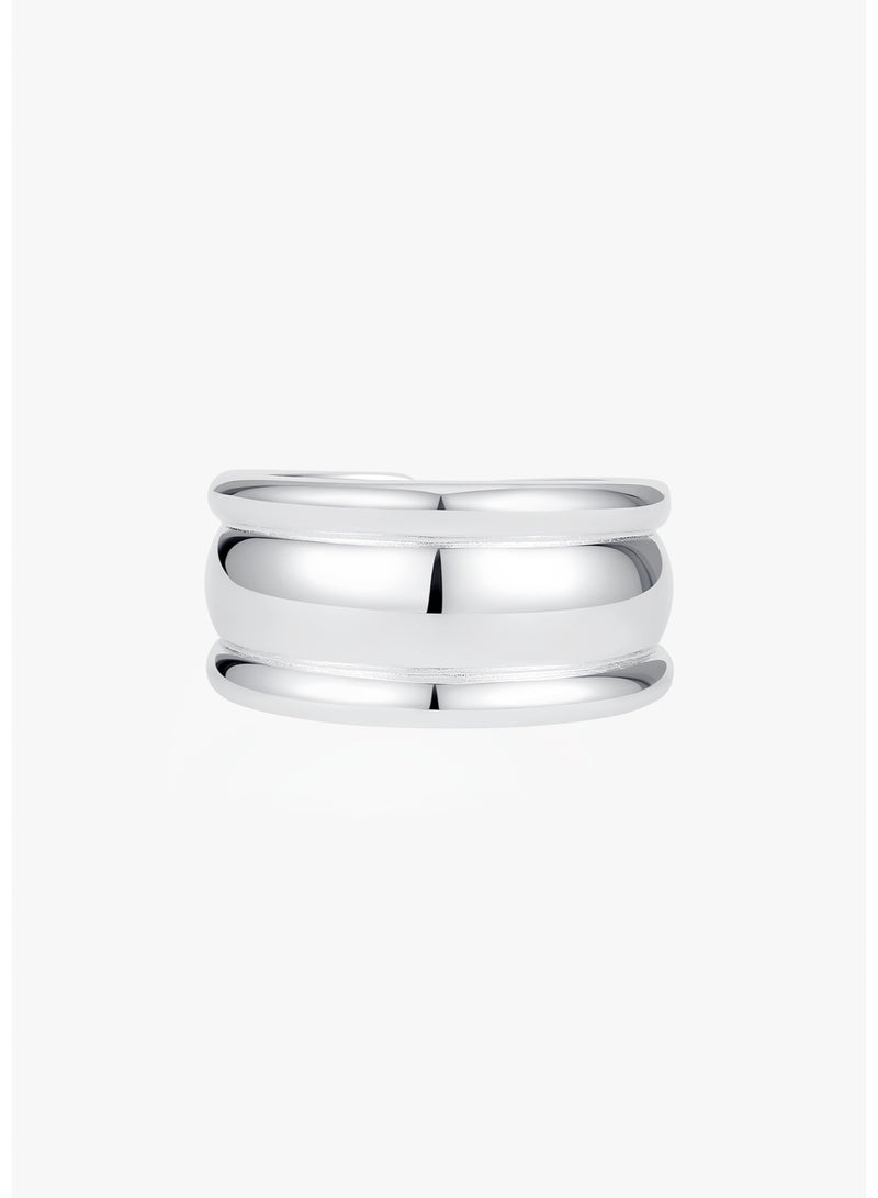 Raia Roman Romance Ring - S925 Silver Plated with Rhodium - Image 2