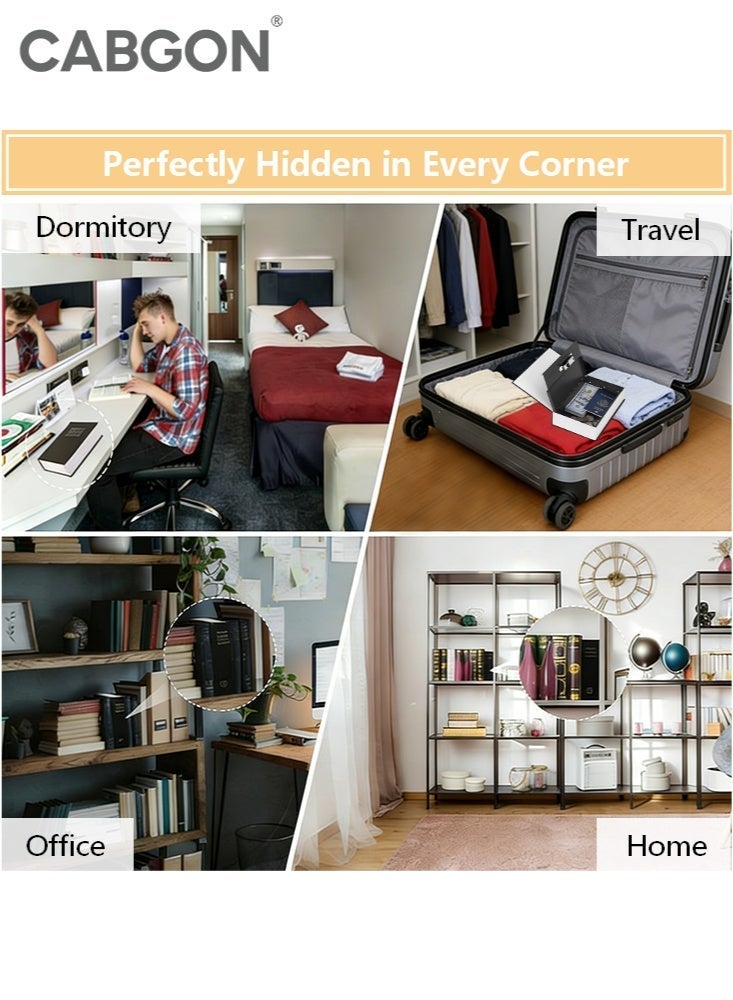 CABGON Diversion Book Safe with Combination Lock, Hidden Book Locker Safe, Metal Book Locker Box for Valuables - Image 4
