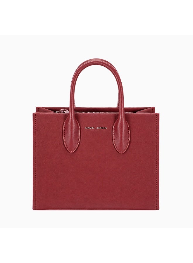 ديفيد جونز حقیبة Maxine Tote من دیفید جونز – حقيبة تسوّق جلد فرنسي – حقيبة يومية بتصميم مينيمال – حقيبة يد نسائية بتصميم كلاسيكي - Image 1