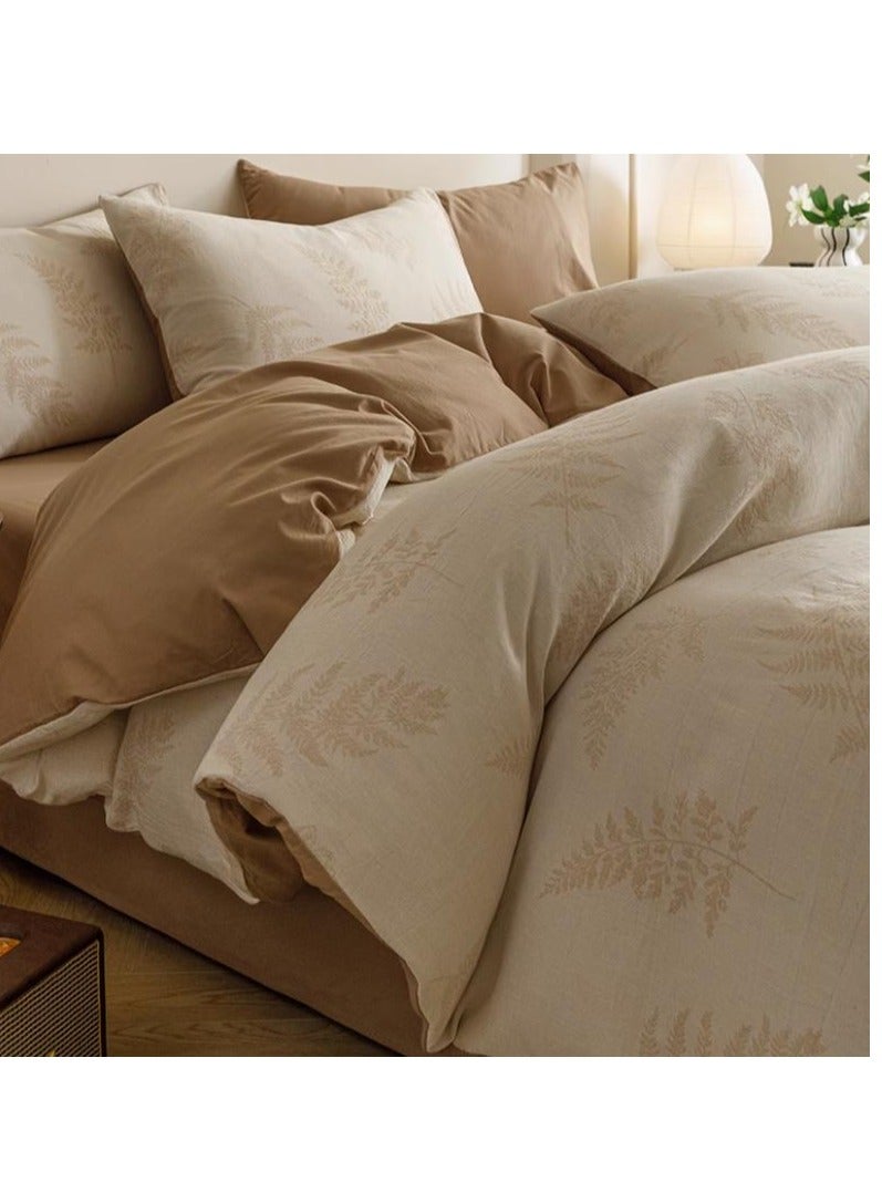 Fitted Sheet Style — ﻿French High-End 60 Thread Pure Cotton Embroidered Bedding Four Piece Set  - Image 1