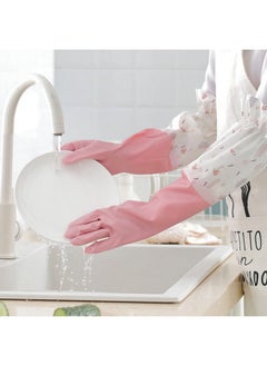 wolpin PVC Hand Gloves for Dishwashing Skin-friendly Reusable Cleaning Gloves, Gardening | Anti-slip Kitchen Cleaning | Pet Grooming | Car Washing | Bathroom Cleaning | Painting (1 Pair Gloves, Pink) - pzsku/Z07491D6119C9CACE2B12Z/45/_/1736571342/b6d6b3b7-bf26-4b38-a218-f1b6e112f948