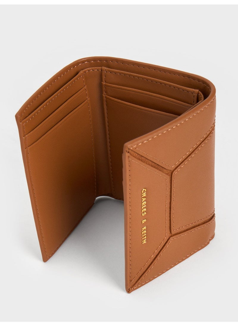 Charles & Keith CHARLES & KEITH Nasrin Geometric Wallet for Women - Chocolate  - Image 5