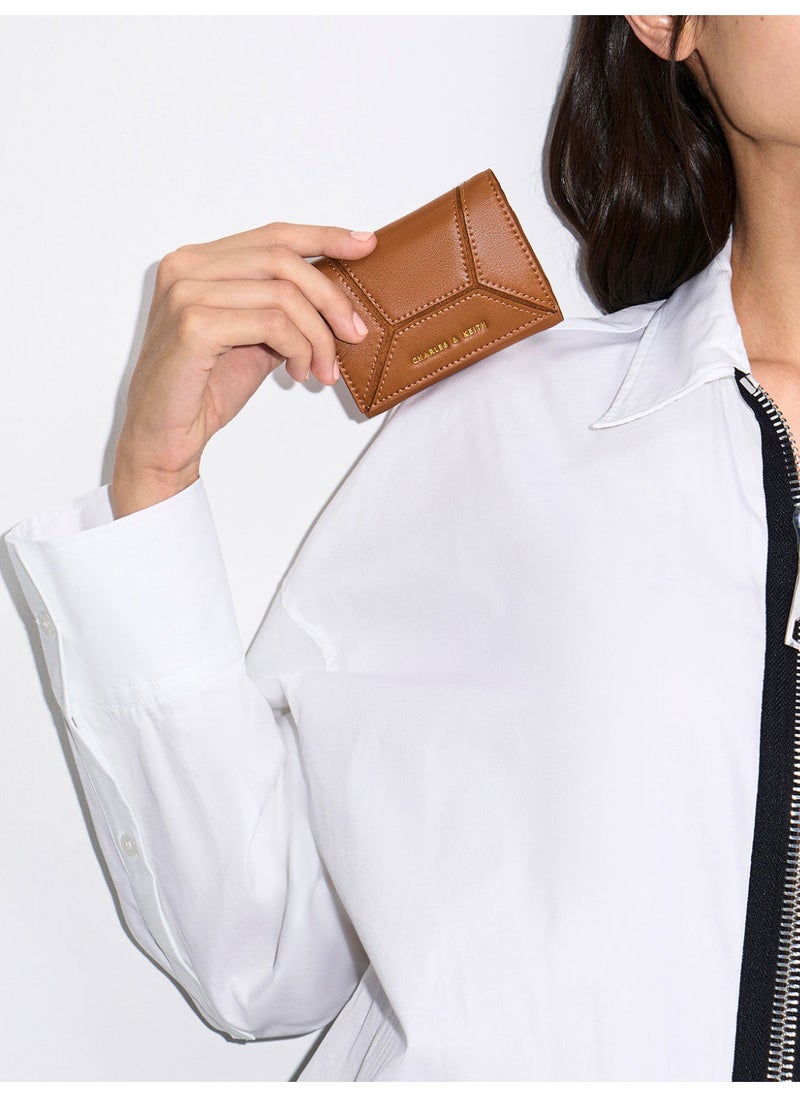Charles & Keith CHARLES & KEITH Nasrin Geometric Wallet for Women - Chocolate  - Image 2