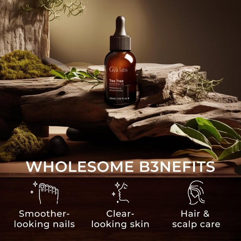 Gya Labs Tea Tree Essential Oil - 1.02 Fl Oz - for Diffuser, Massage, Hair, Skin, Aromatherapy, Soap & Candle Making Scents - Image 5