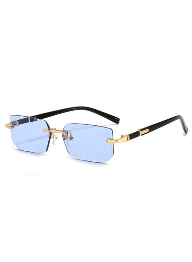 Chixing Rimless Fashion Trend Sunglasses Personalized Sunglasses Lightweight UV Protection Unisex - Image 1