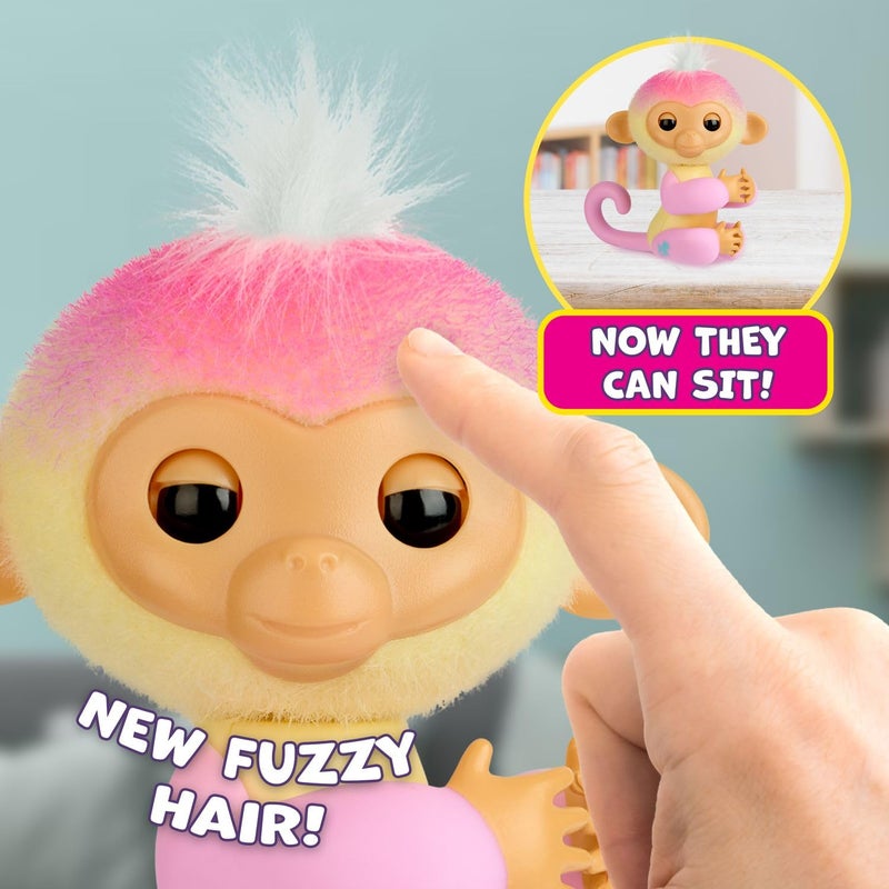 Fingerlings 2023 Interactive Baby Monkey Nursery Playset â€“ Jas with 2-in-1 Cradle and High Chair, and 6 Accessories (Ages 5+) - Image 3