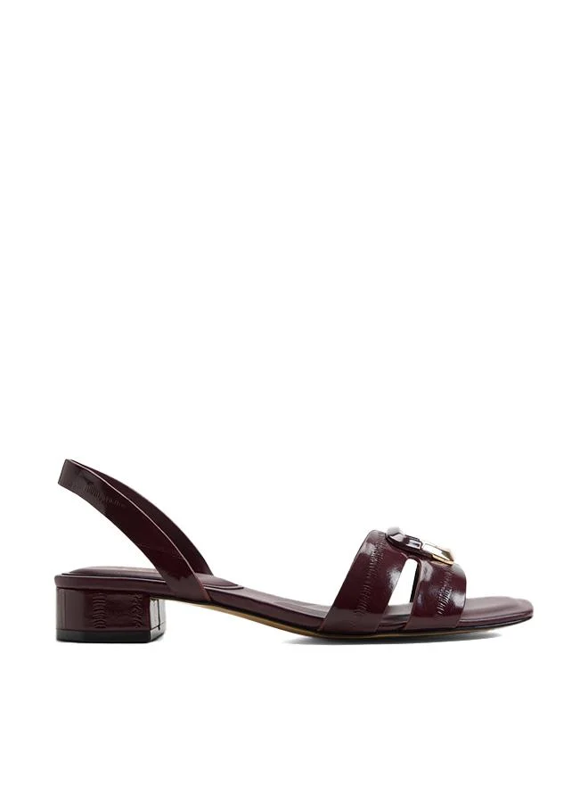Alamaendar Ladies Red Heeled Sandals