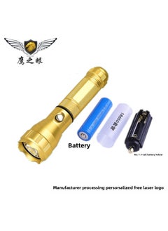 Generic Strong Flashlight Super Bright Outdoor Portable Rechargeable Mini Flashlight Long-range Aluminum Alloy 535 Flashlight-Product Specifications:Gold 535 Single Flashlight (battery Charger Not Included)  - Image 2