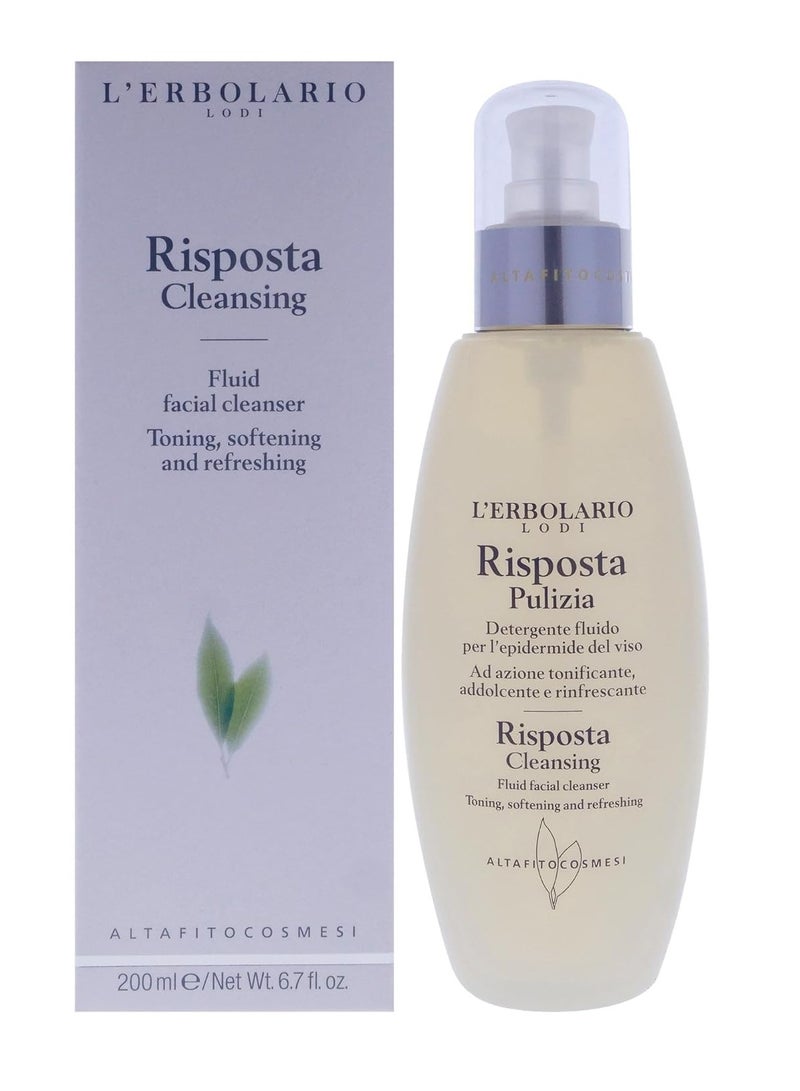L'Erbolario LErbolario Risposta Fluid Facial Cleanser, 6.7 oz - Facial Cleanser - Low-Foam Gel - Removes Makeup - Moisturizing and Nourishing - Cruelty-Free - Image 1