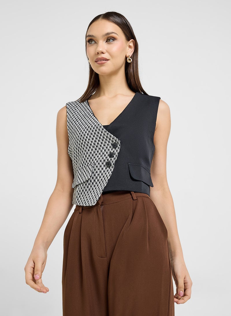 ELLA Contrast Toned Vest  - Image 1