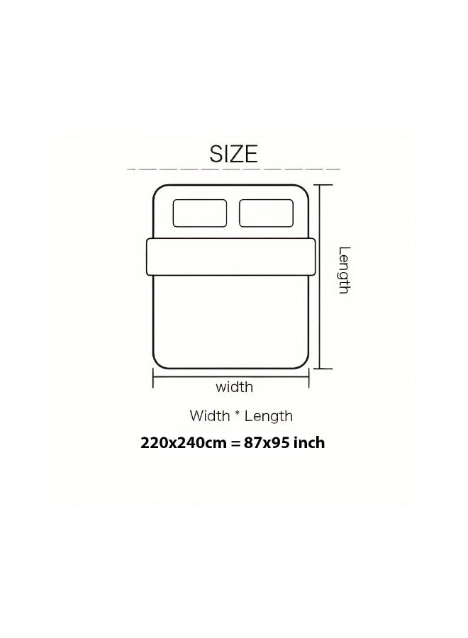 Fabienne Warm & Comfy Jacquard Sherpa Blanket Super King Size 220x240cm Faux Fur Bed Blanket  Flannel Fleece Reversible Blanket Super Plush Extra-Large Throw Blanket Navy Blue - Image 5