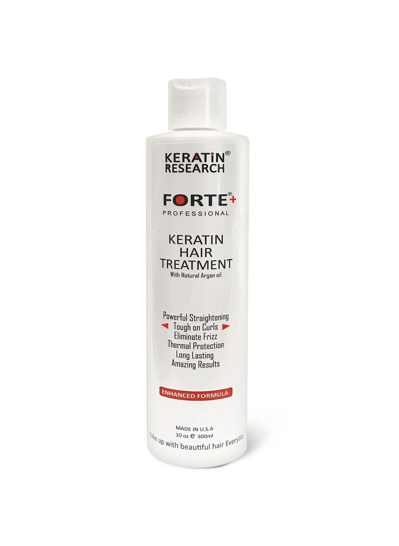 KERATIN RESEARCH Keratin Research Keratin Forte Conditioner 300ml Unisex Moroccan Argan Oil Enhanced Formula for Curly Hair 