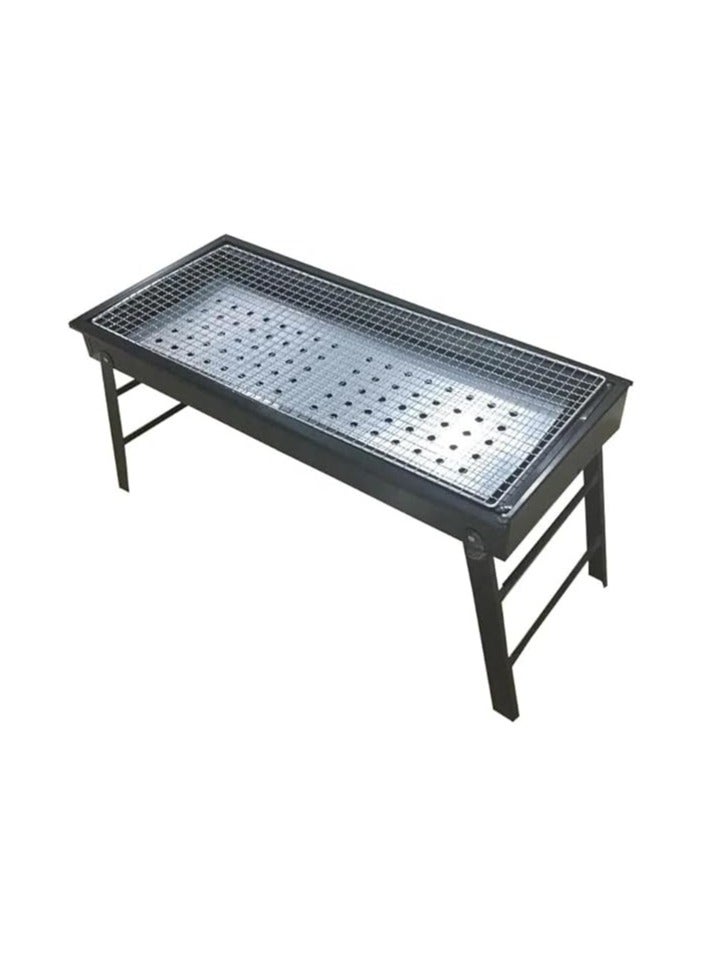 إسكدنيا شواية شواء الفولاذ المقاوم للصدأ شواية فحم قابلة للطي دائم في الهواء الطلق التخييم المنزلي شيش كباب شواء م للطبخ في الهواء الطلق نزهة حزب فناء الفناء الخلفي التخييم الطبخ رمضان اجتمع معا 60 × 22 × 31 سم - Image 3