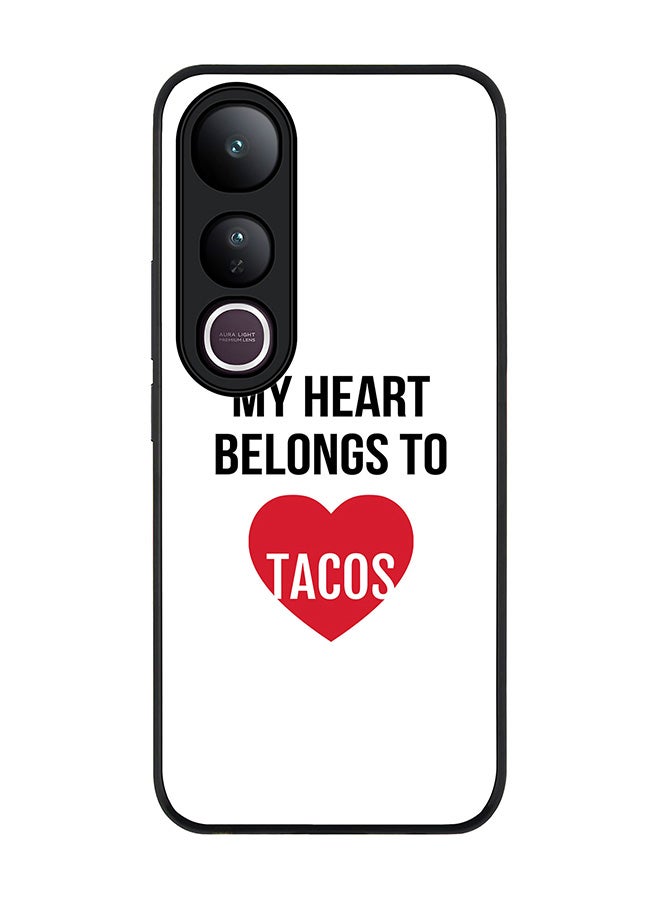 Stylizedd For vivo V50 Lite Case,Slim fit Camera Protection, Shockproof Thin Phone cover  - My heart belongs to tacos
