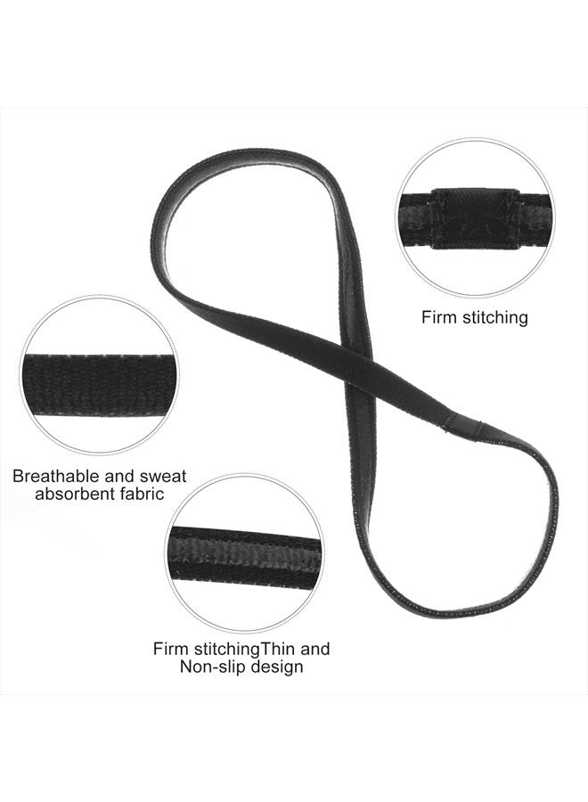 Sibba Workout Headbands Soccer Sports Athletic Hair Accessories 4 PCS Elastic Tie Non Slip Grip Backing Headwear Running Softball Spa Adjustable Nylon Hairband Youth Women Toddler Girls Kids Teens - Image 4