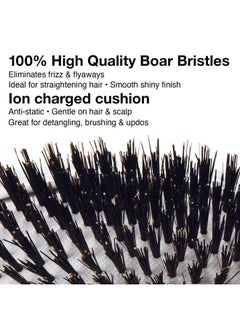 Olivia Garden Ceramic + Ion Supreme Paddle Hair Brush 100% Boar (Cispbr)  - Image 3