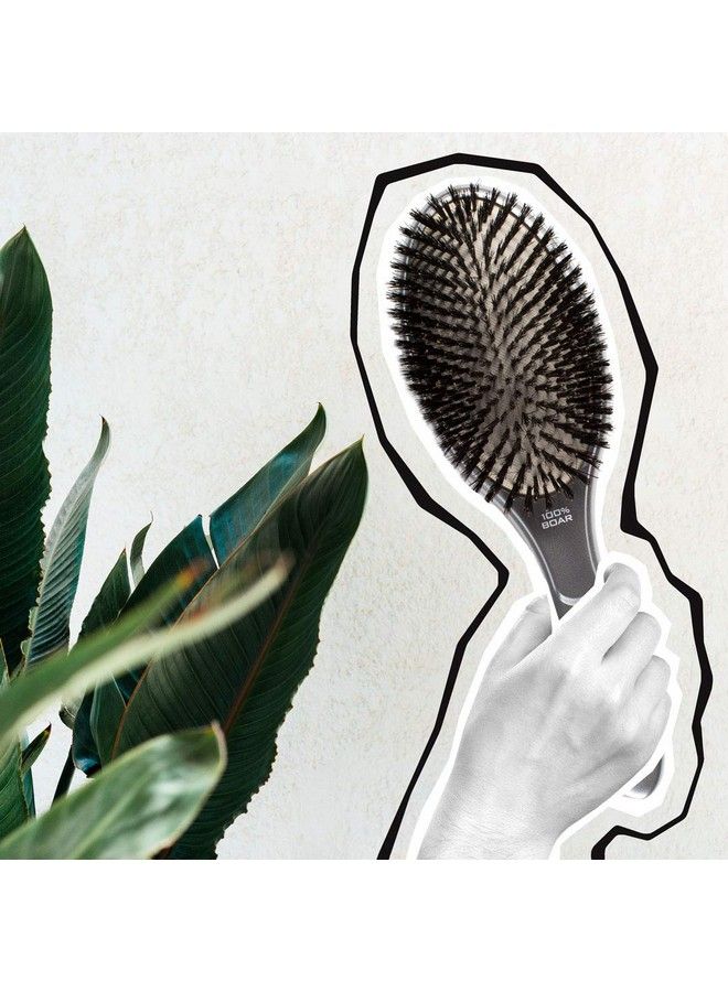 Olivia Garden Ceramic + Ion Supreme Paddle Hair Brush 100% Boar (Cispbr) - Image 5