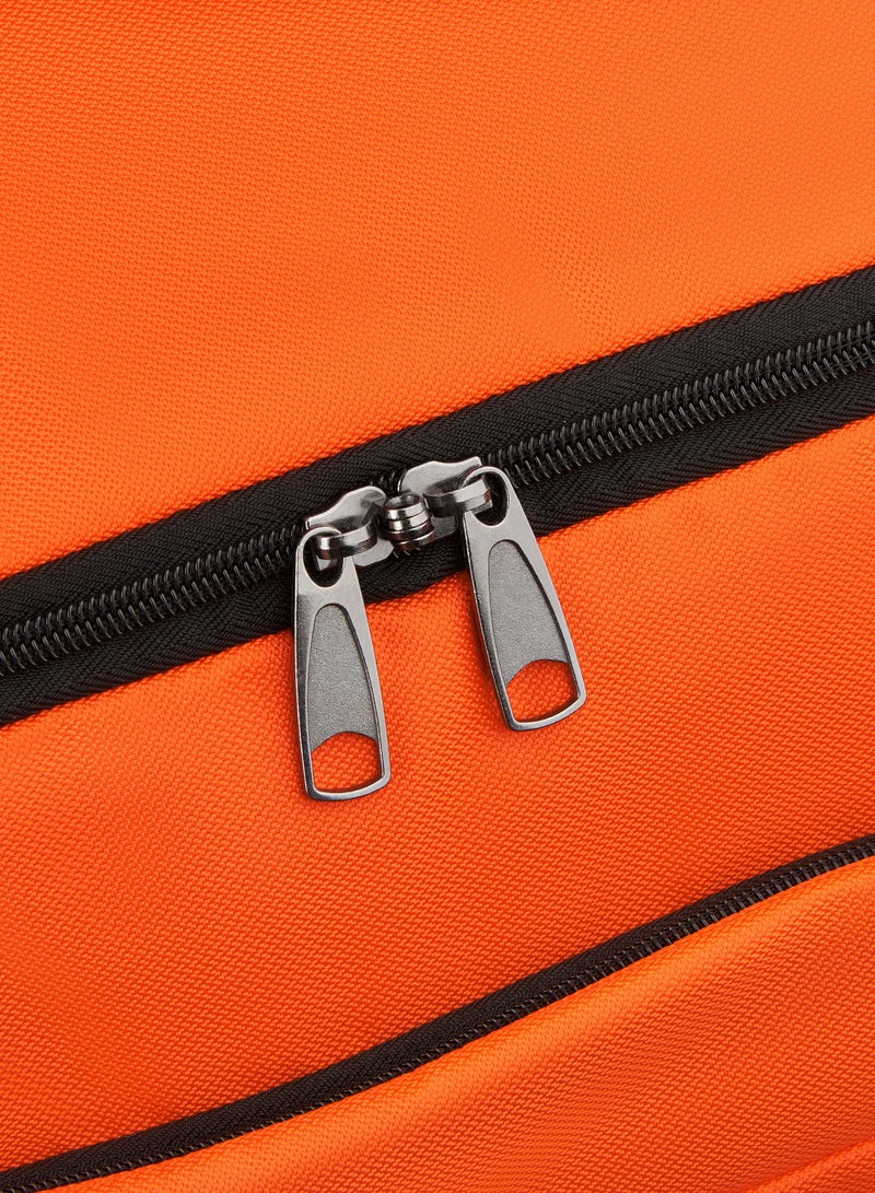 جيب حقيبة الأمتعة من جيب بعجلتين مزدوجة سوفت كيس مقاس 82 سم باللون الاورنج - Image 5