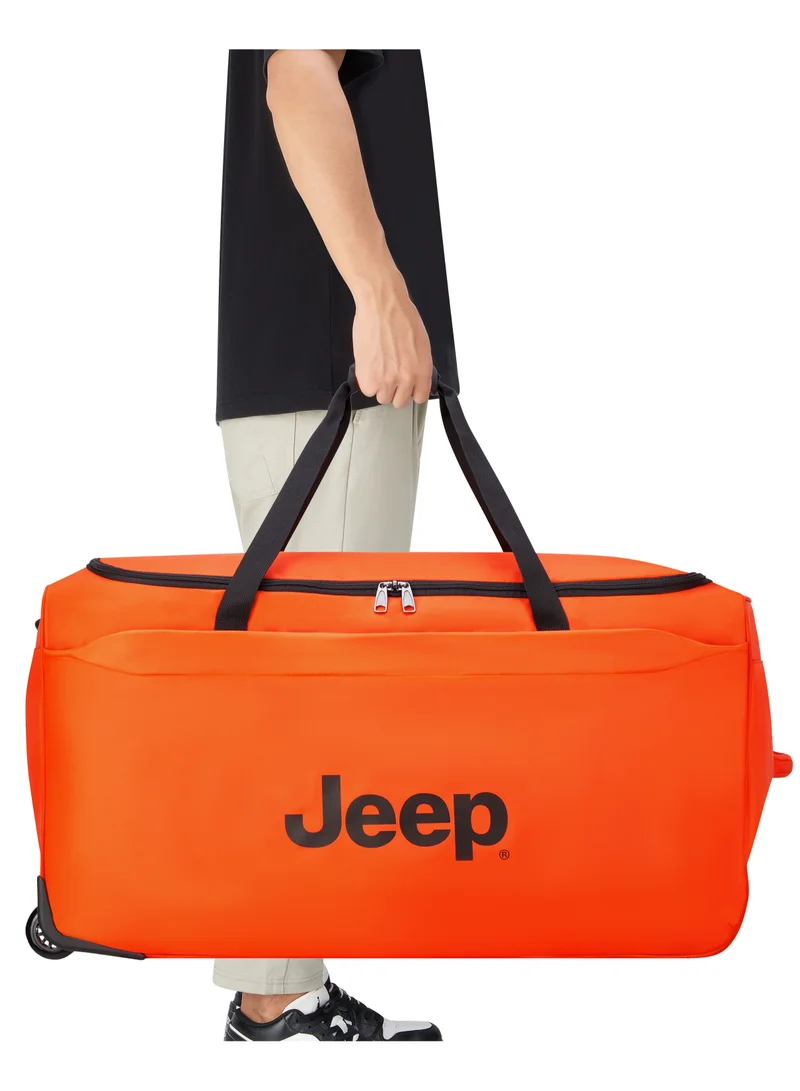 Jeep The Jeep Softcase 2-Wheel Duffle luggage tolley check-in suitcase 82cm Orange, Large