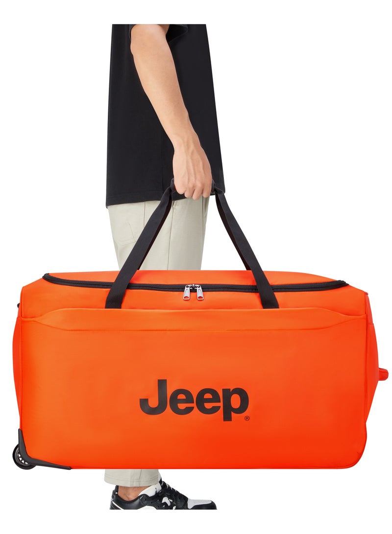 جيب حقيبة الأمتعة من جيب بعجلتين مزدوجة سوفت كيس مقاس 82 سم باللون الاورنج - Image 2