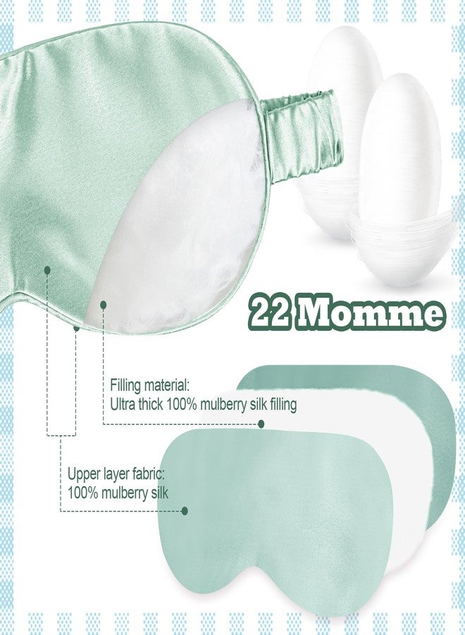 Silk Dream SilkDream 100% Mulberry Silk Sleep Mask for Kids Eye Mask for Sleeping 22 Momme 6A Real Silk 4t-12Y Gifts for Kids Blue - Image 3
