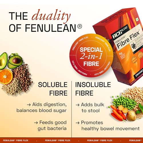 Ace Blend FenuLean Fibre Flex | 15 sachets (Classic)| Natural Prebiotic Fibre Supplement | Weight Loss, Constipation & Bloating Relief | Supports Digestive & Gut Health - Image 3