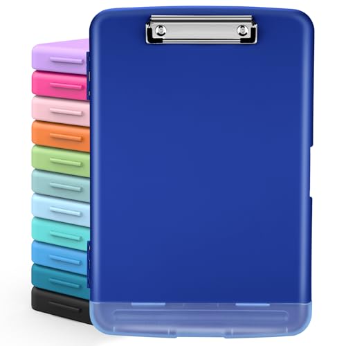 Sooez Clipboards with Storage, High Capacity Clip Boards 8.5x11 with Storage, Heavy Duty Nursing Clipboard Folder, Plastic Clipboard with Pen Holder for Women Teachers Work, School & Office Supplies - Image 1