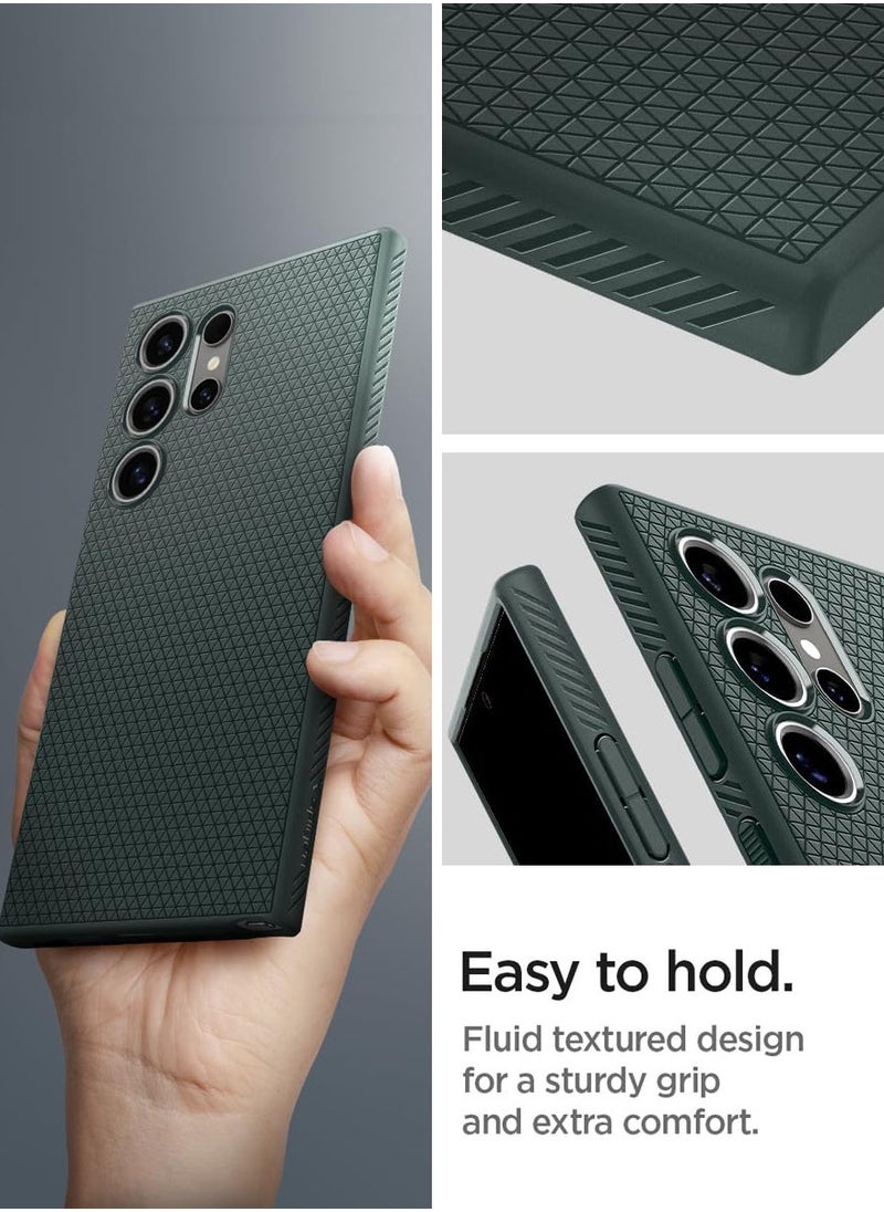Spigen Liquid Air for Samsung Galaxy S24 ULTRA case cover (2024) - Abyss Green  - Image 4