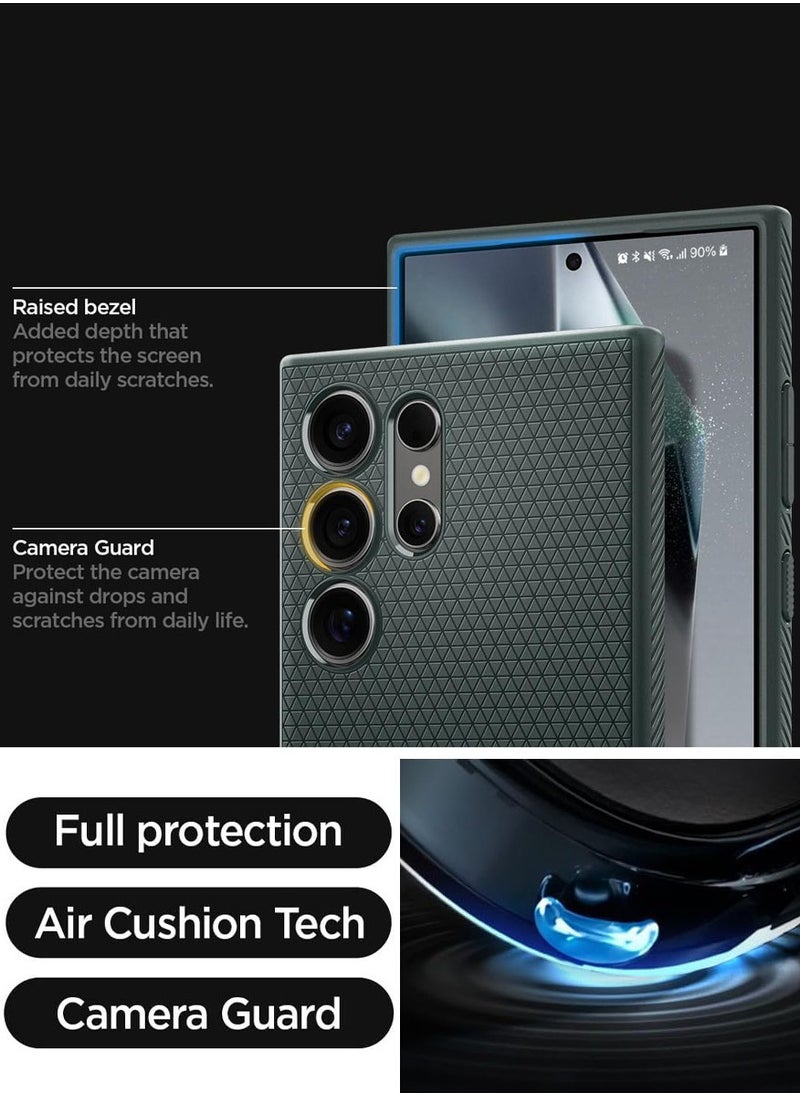 Spigen Liquid Air for Samsung Galaxy S24 ULTRA case cover (2024) - Abyss Green  - Image 5