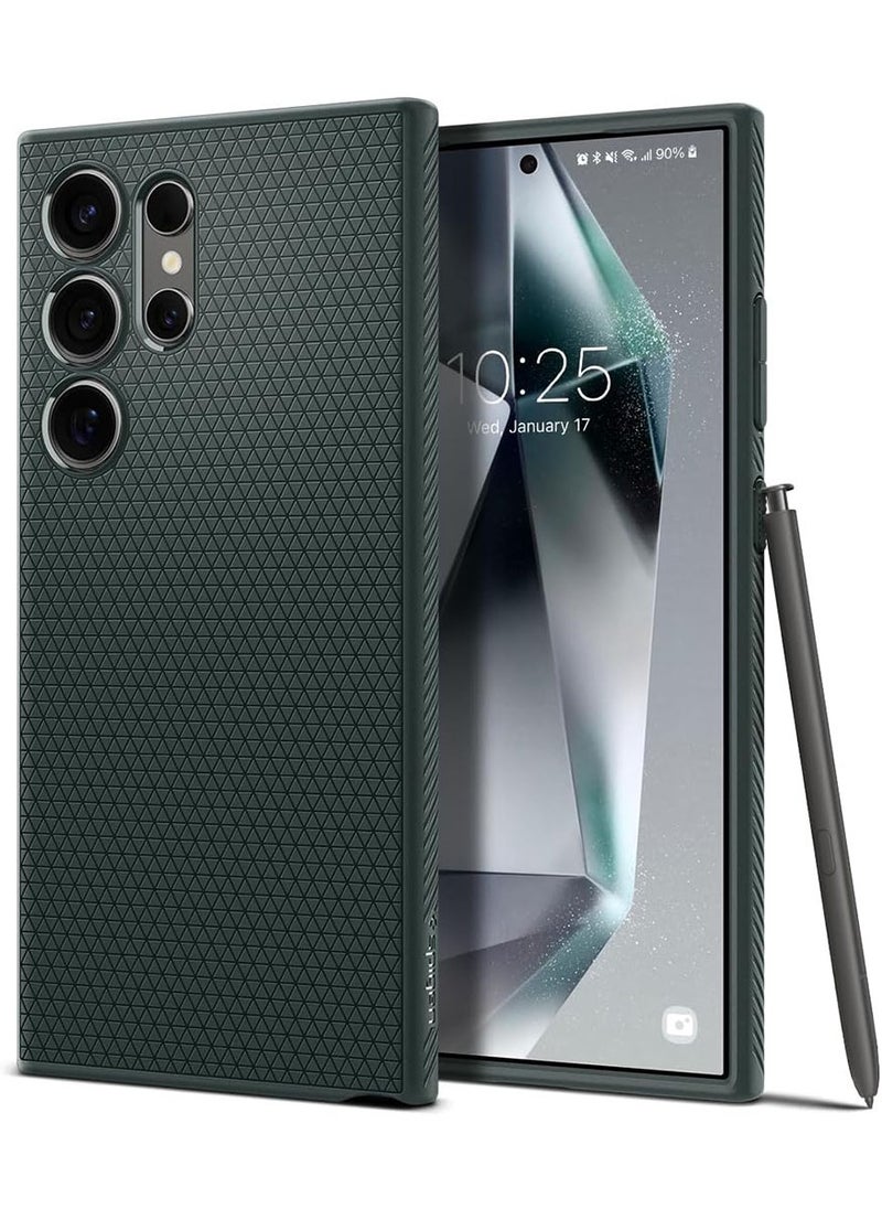 Spigen Liquid Air for Samsung Galaxy S24 ULTRA case cover (2024) - Abyss Green  - Image 1