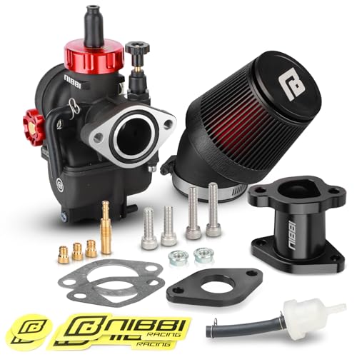 NIBBI Predator 212 Carburetor PE22FL Kit with Air Filters212 Predator Performance Part Intake Pipe Inlet Manifold For Mini Bike 196cc212cc224cc Engine GX160 GX200 - Image 1
