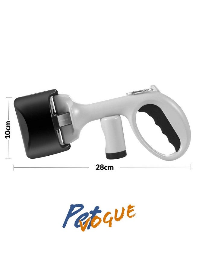 بت مغرفة فضلات الكلاب الأليفة، مجموعة مغرفة فضلات الكلاب، مغرفة مشبك فضلات مع 4 أكياس فضلات، فكي مخلب علوي، عبوة قيمة لالتقاط فضلات الحيوانات الأليفة (قد يختلف اللون) - Image 3