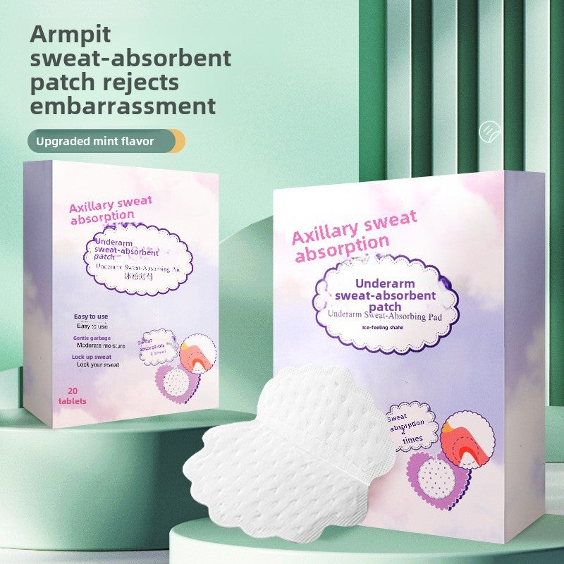 Generic Invisible Underarm Sweat Pads Anti-Perspiration Flower-shaped underarm stickers [20 pieces boutique boxed]]
