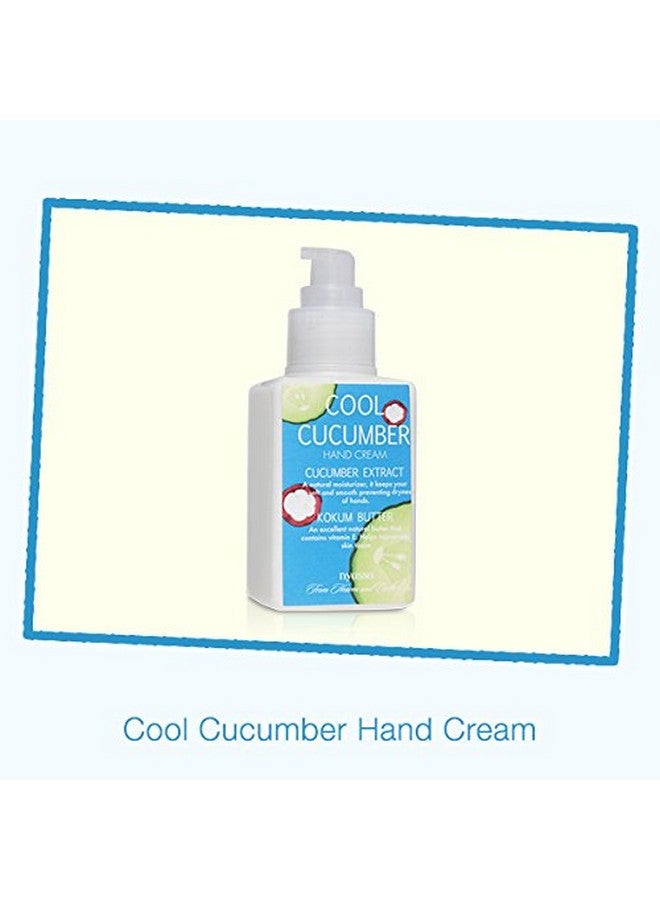 Nyassa Cool Cucumber Hand Creamkokum Butter Cucumber Extract Olive Oil Sesame Oilfor Dry Handsfor Both Men&Womenno Parabenscruelty Free145Ml - Image 4