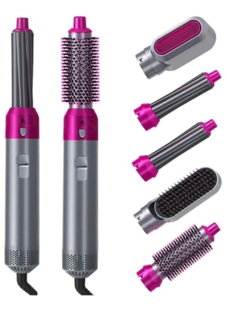 Airwrap Styler 5 in 1 Hair Dryer Hot Air Brush Styler Negative ​Ion Hair Straightener Volumizer Hair Curler Hot Air Wrap Comb Brush - Image 1
