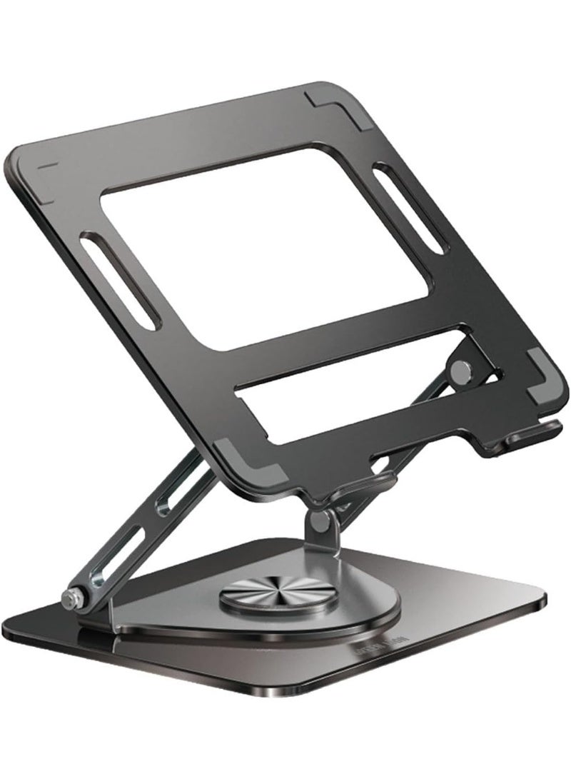 360° Rotating Laptop Stand - Black - Image 1