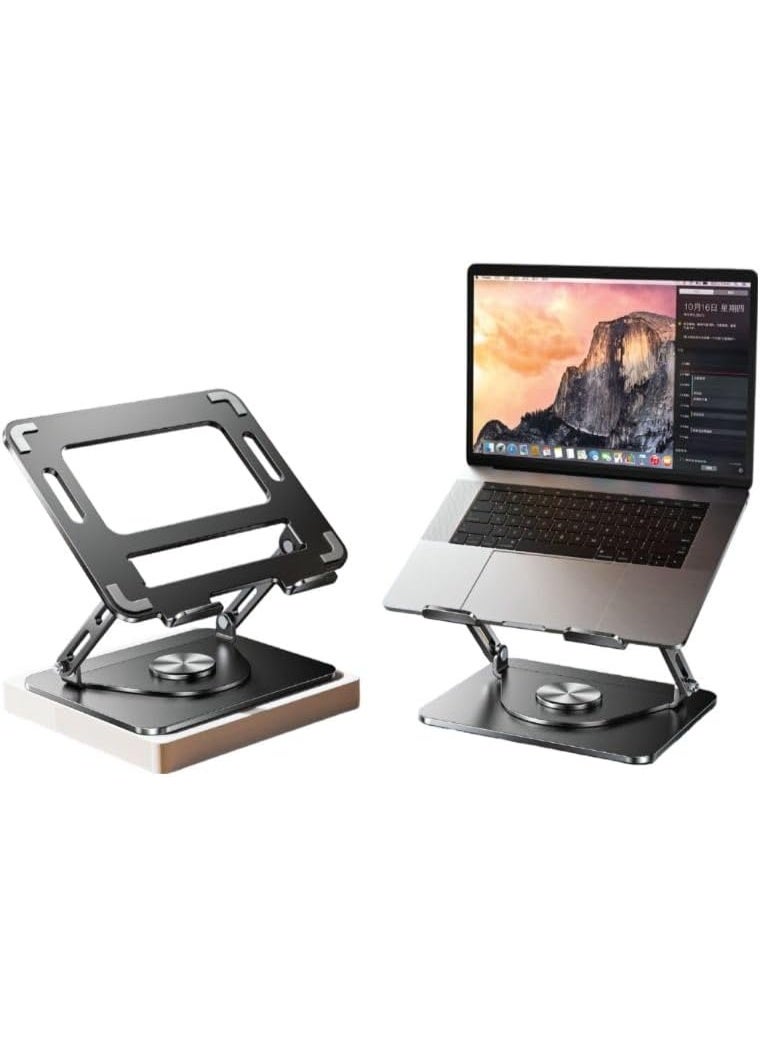 360° Rotating Laptop Stand - Black - Image 2