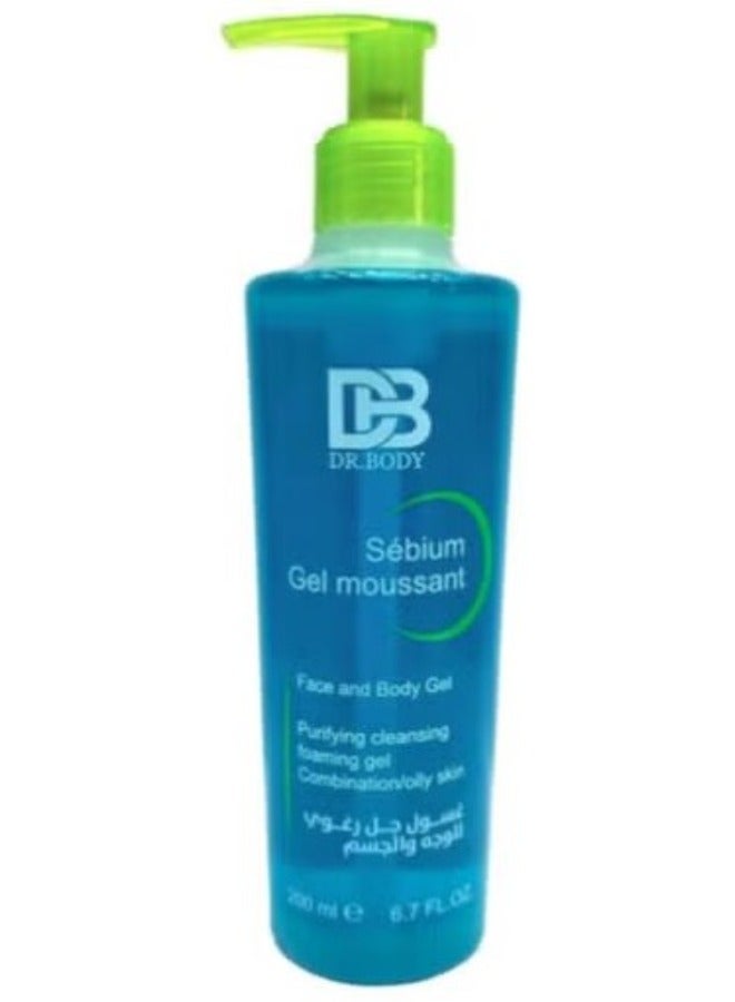 DR.BODY 2 Pcs Sebium Foaming Gel Blue 200ml - Image 2