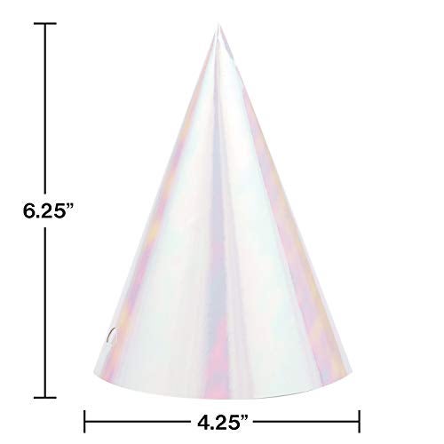 CREATIVE CONVERTING Iridescent Party Hats, 24 ct. - Image 2