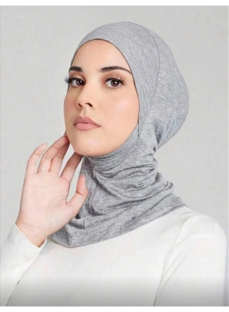 AL BENT AL SHARQIEH Women Solid Color Inner Tube Hijab Cap with neck