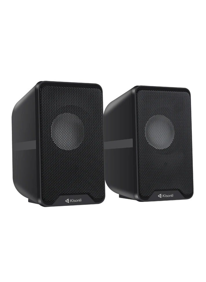 Kisonli KS-11 USB Stereo Speaker – Strong Performance in Compact Size - Image 1