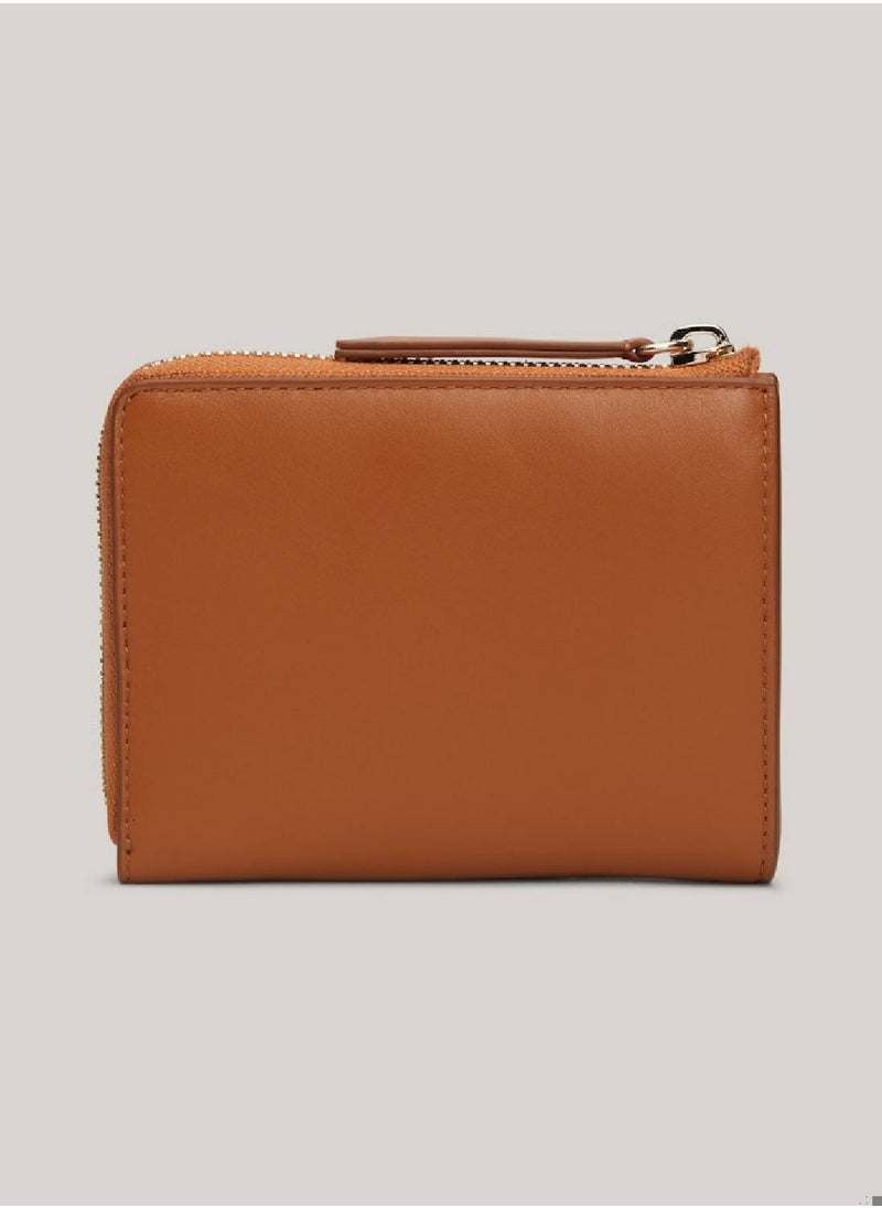TOMMY HILFIGER - Women's Leather Zip-Around Wallet -  Leather, Beige - Image 1