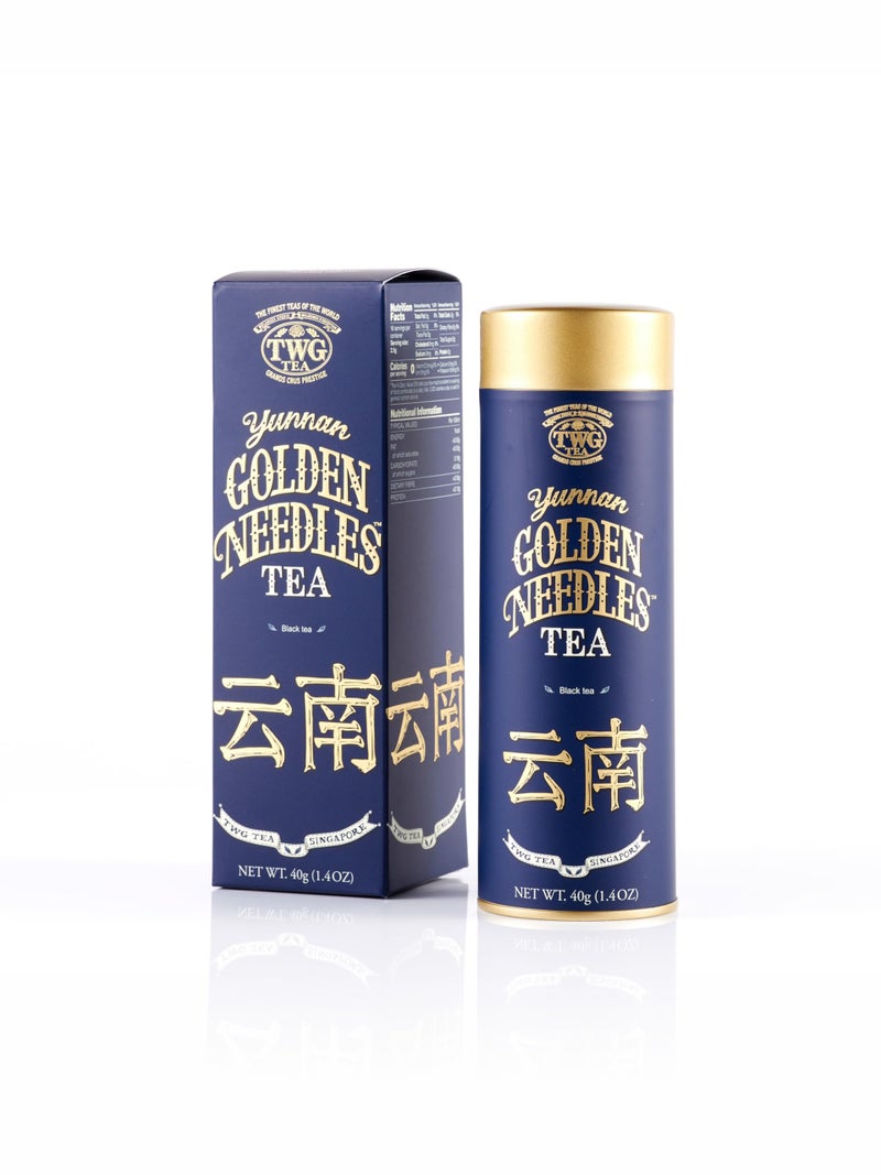 TWG Tea Yunnan Golden Needles Black Tea Nutty Malty Haute Couture Tin 40g Gift Set - Image 2
