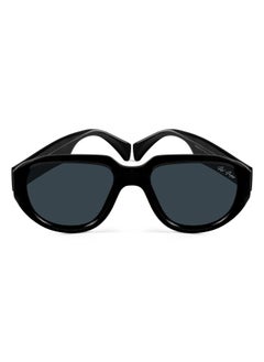 Woggles Red Pappy Lumivista Black Oversized Sunglasses  - Image 2