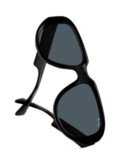 Woggles Red Pappy Lumivista Black Oversized Sunglasses  - Image 4