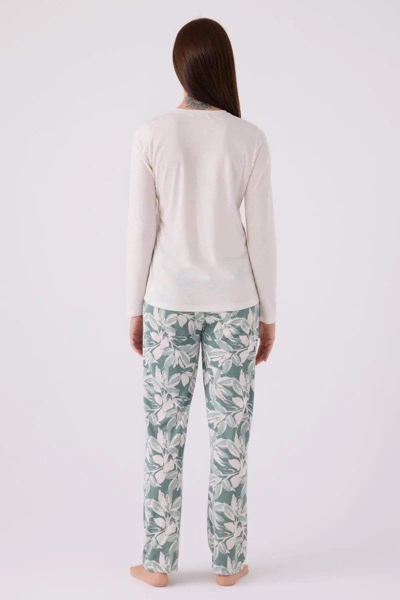 ارنيتا Women's Long Sleeve Pajama Set AR3116 Stone
