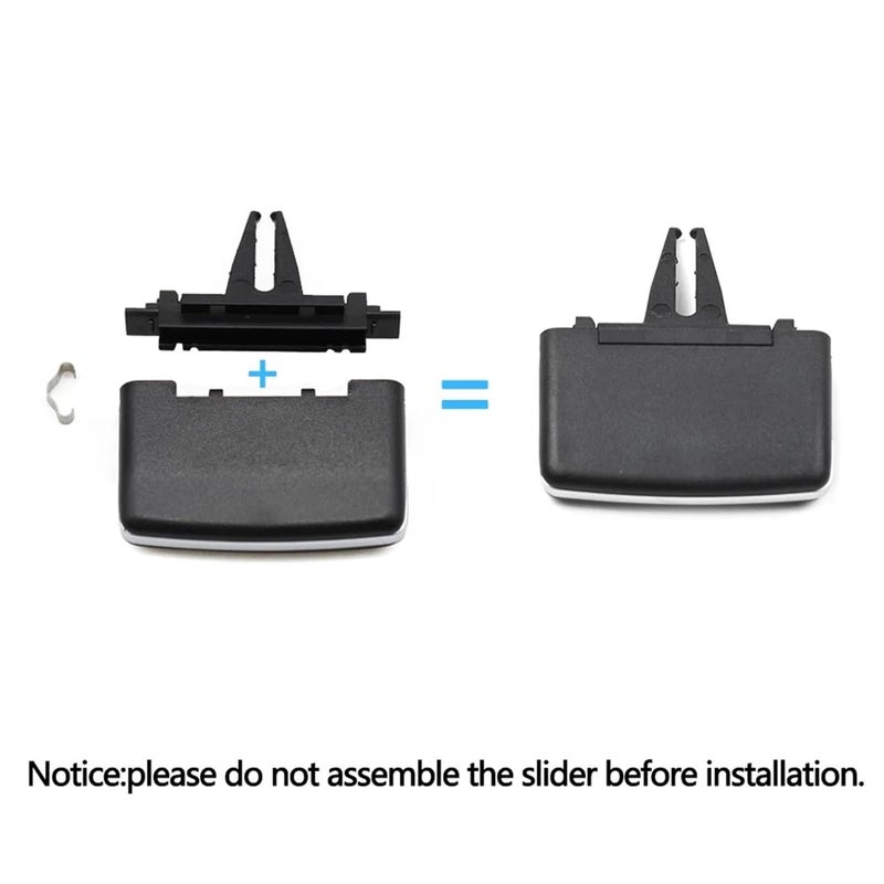 Yurefax طقم إصلاح مشبك فتحة تكييف الهواء الأمامية للسيارة يوريفكس - Image 2