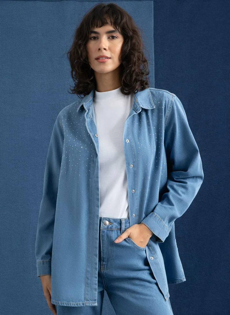 Refka by modanisa Dark Blue - Tunic - Refka