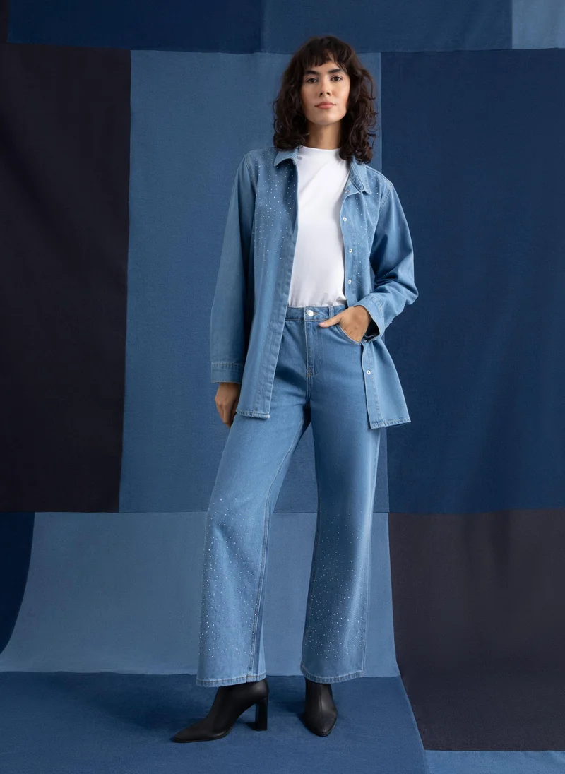 Refka by modanisa Dark Blue - Tunic - Refka